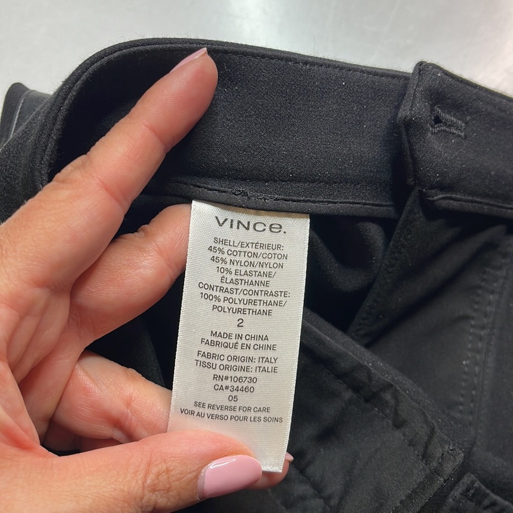 Vince Black Slim Fit Pants - Picture 6 of 7